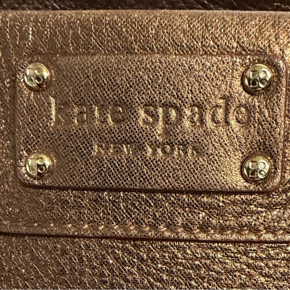 Kate Spade New York Metallic Bronze Leather Satchel - Picture 7 of 15